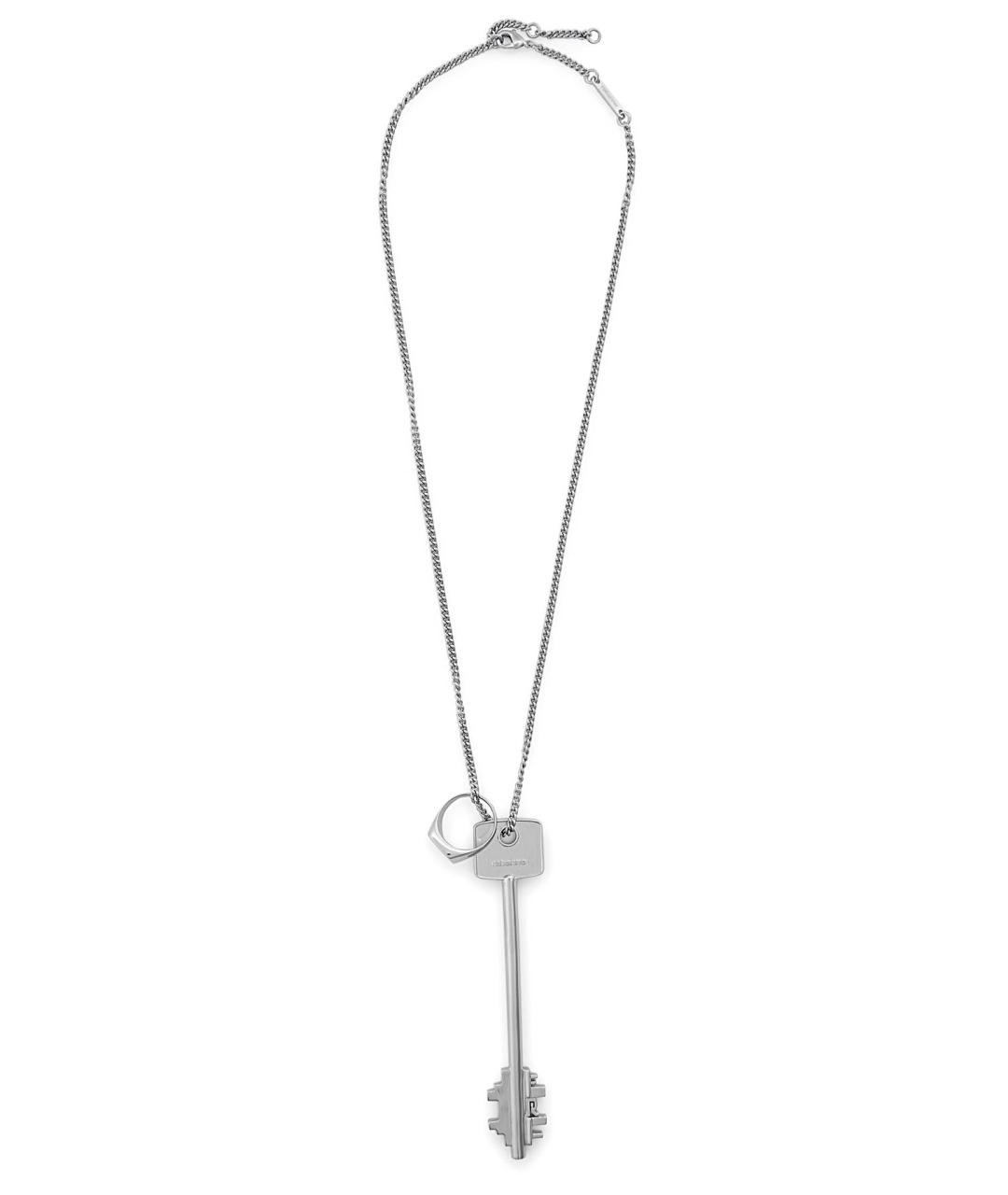 PACO RABANNE Серебряное металлическое колье, фото 5