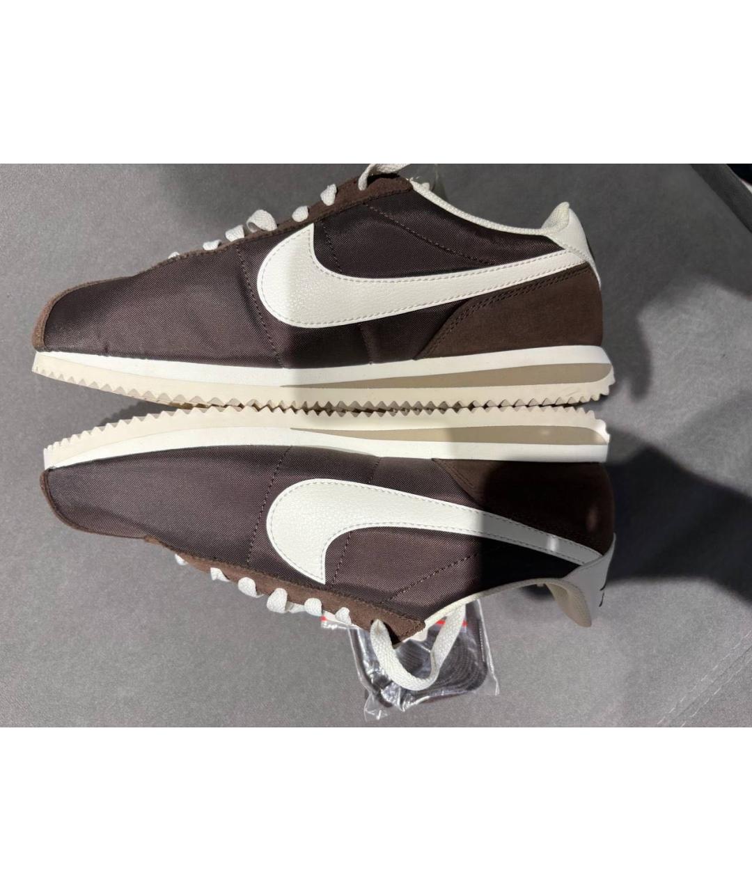 NIKE Коричневые текстильные кроссовки, фото 3