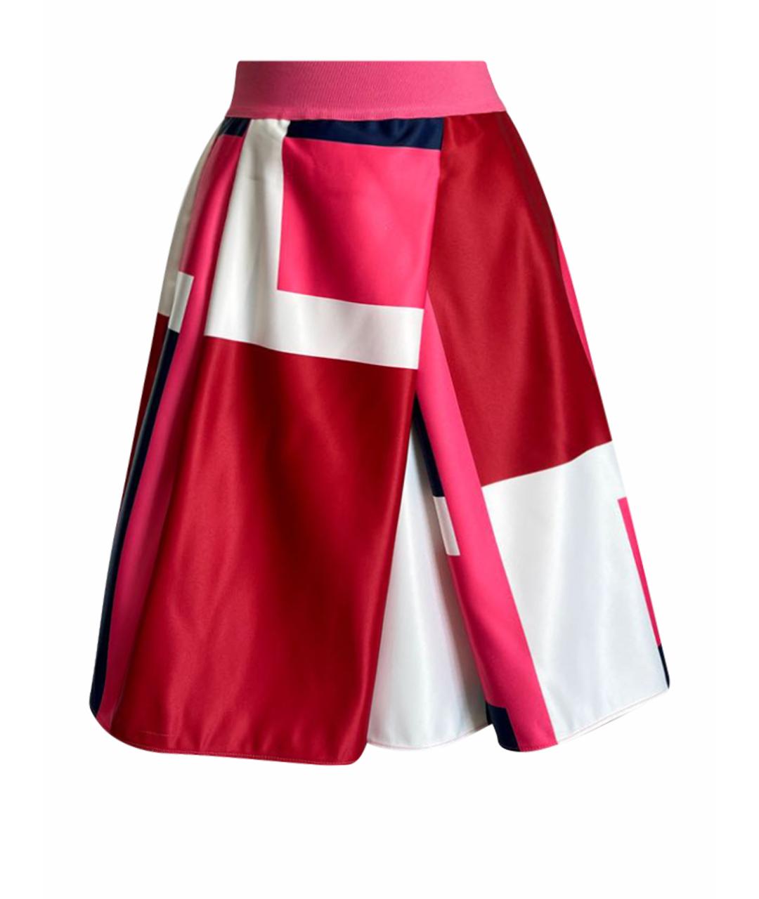 PINKO Мульти атласная юбка миди, фото 1