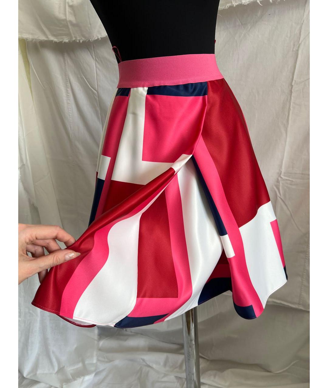 PINKO Мульти атласная юбка миди, фото 7