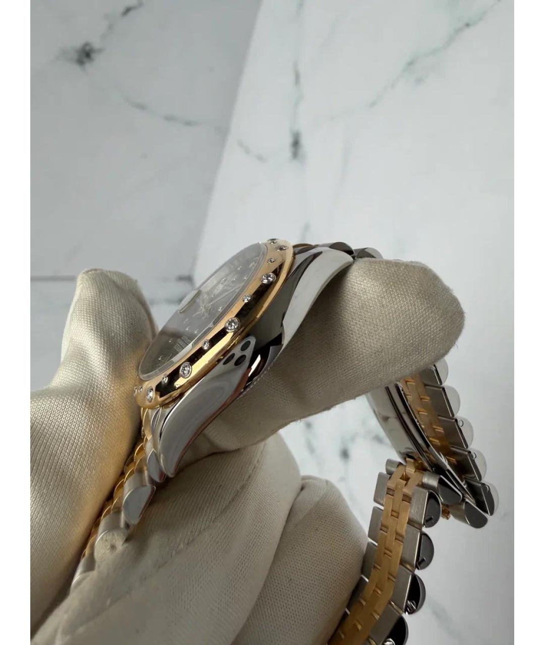 ROLEX Зеленые часы из желтого золота, фото 4