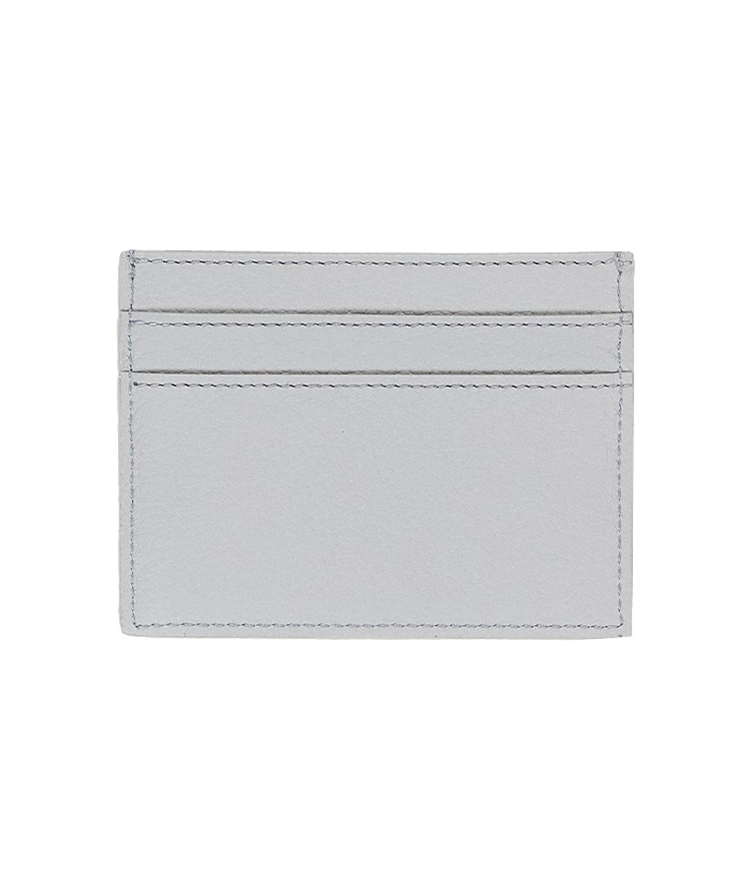 CHRISTIAN DIOR Серый кожаный кардхолдер, фото 2