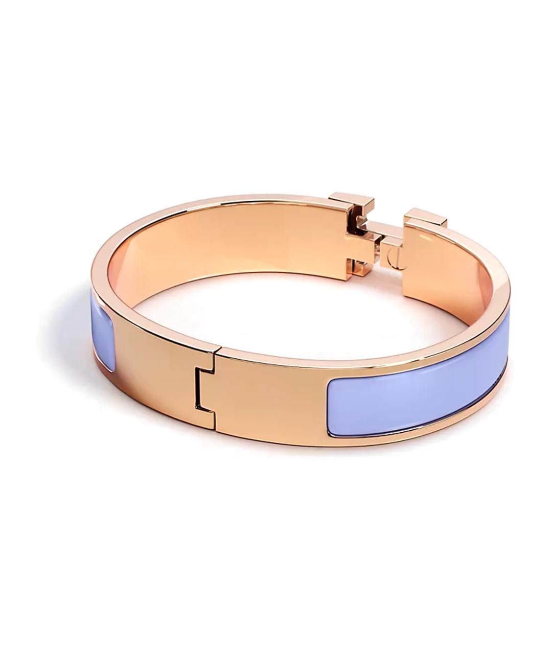 HERMES Фиолетовый браслет из розового золота, фото 2