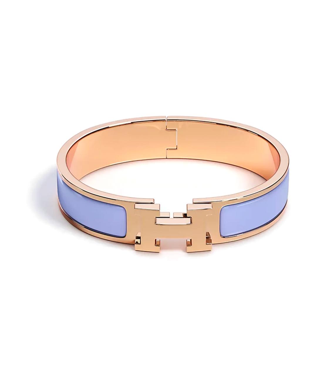 HERMES Фиолетовый браслет из розового золота, фото 1