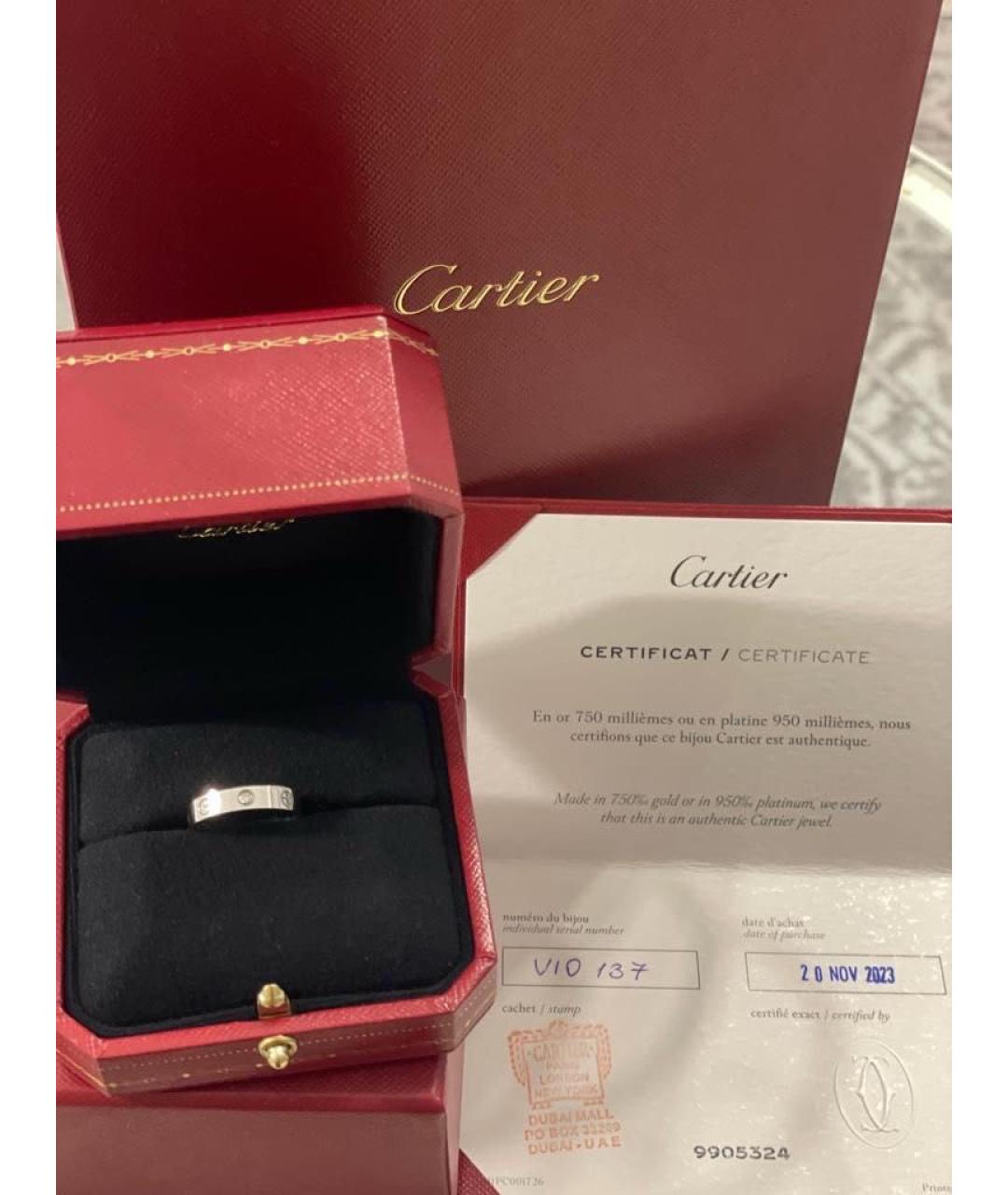CARTIER Серебряное кольцо из белого золота, фото 2