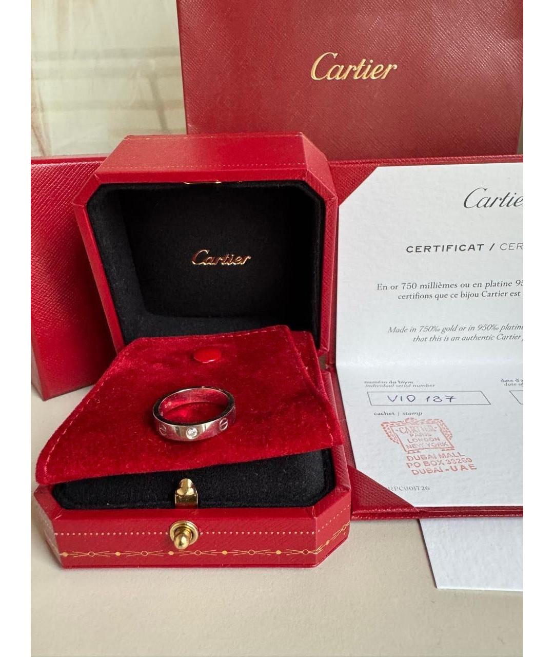 CARTIER Серебряное кольцо из белого золота, фото 3