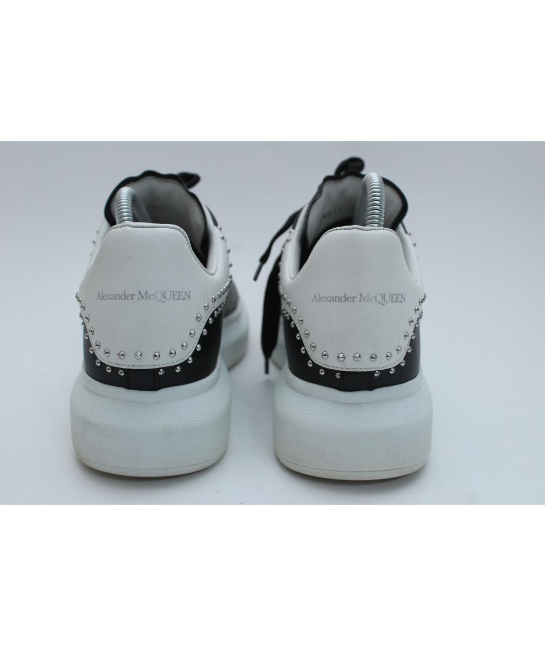 ALEXANDER MCQUEEN Черные кожаные низкие кроссовки / кеды, фото 6