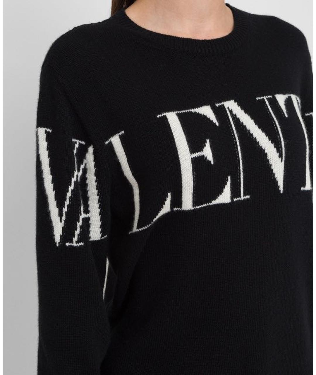 VALENTINO Черный кашемировый джемпер / свитер, фото 4