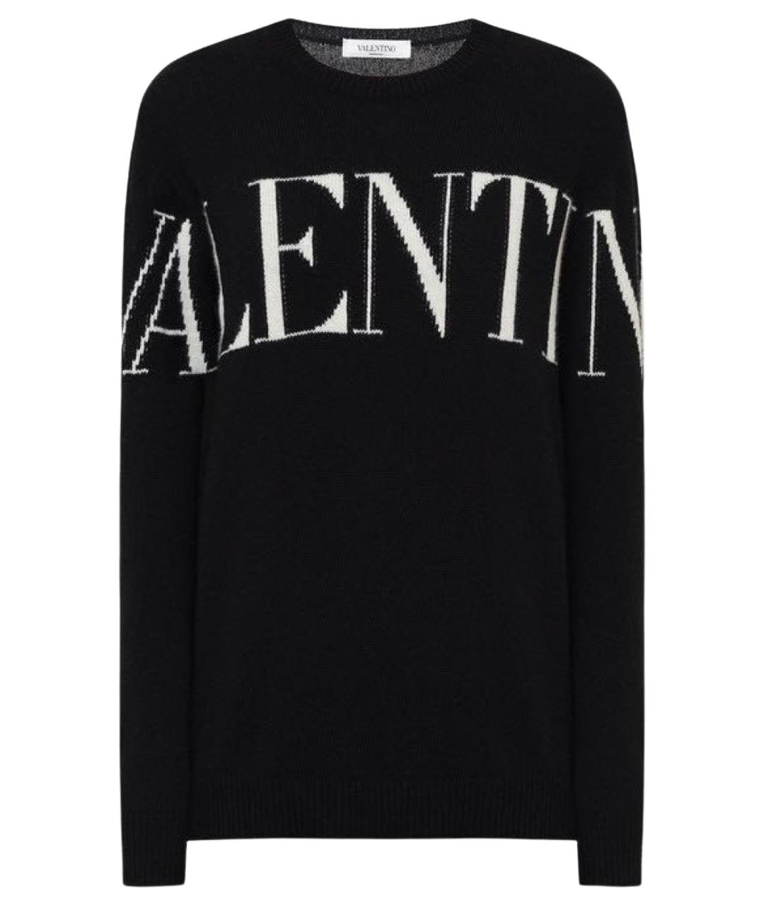 VALENTINO Черный кашемировый джемпер / свитер, фото 1