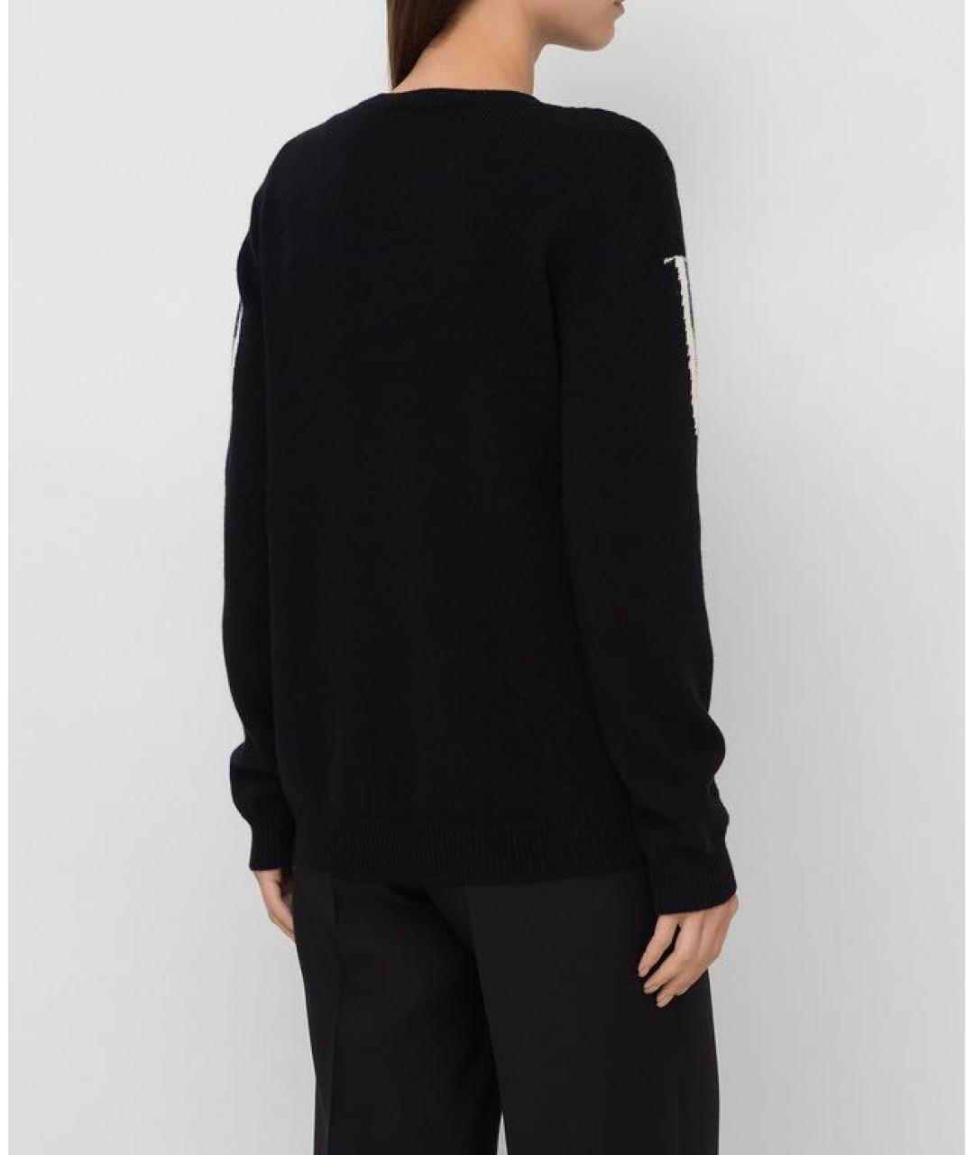 VALENTINO Черный кашемировый джемпер / свитер, фото 2