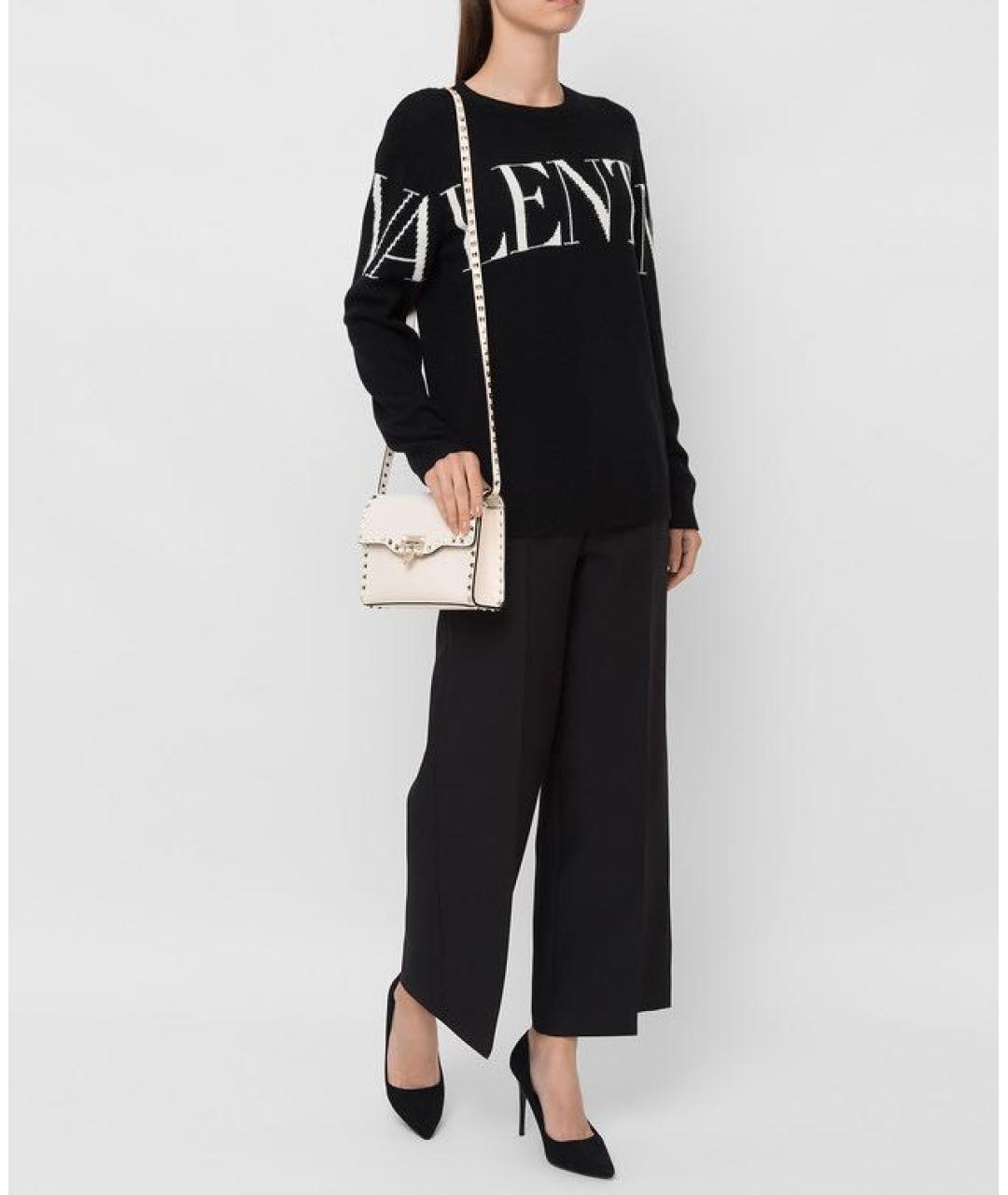 VALENTINO Черный кашемировый джемпер / свитер, фото 5