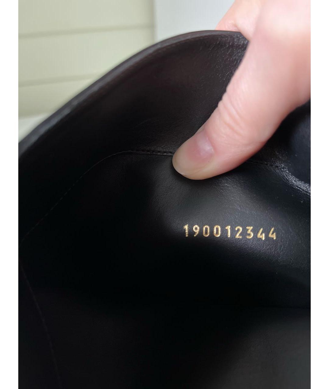 CELINE Черные кожаные сапоги, фото 8