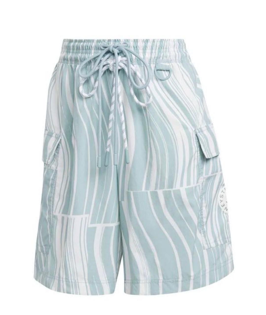 ADIDAS BY STELLA MCCARTNEY Голубые хлопковые шорты, фото 1