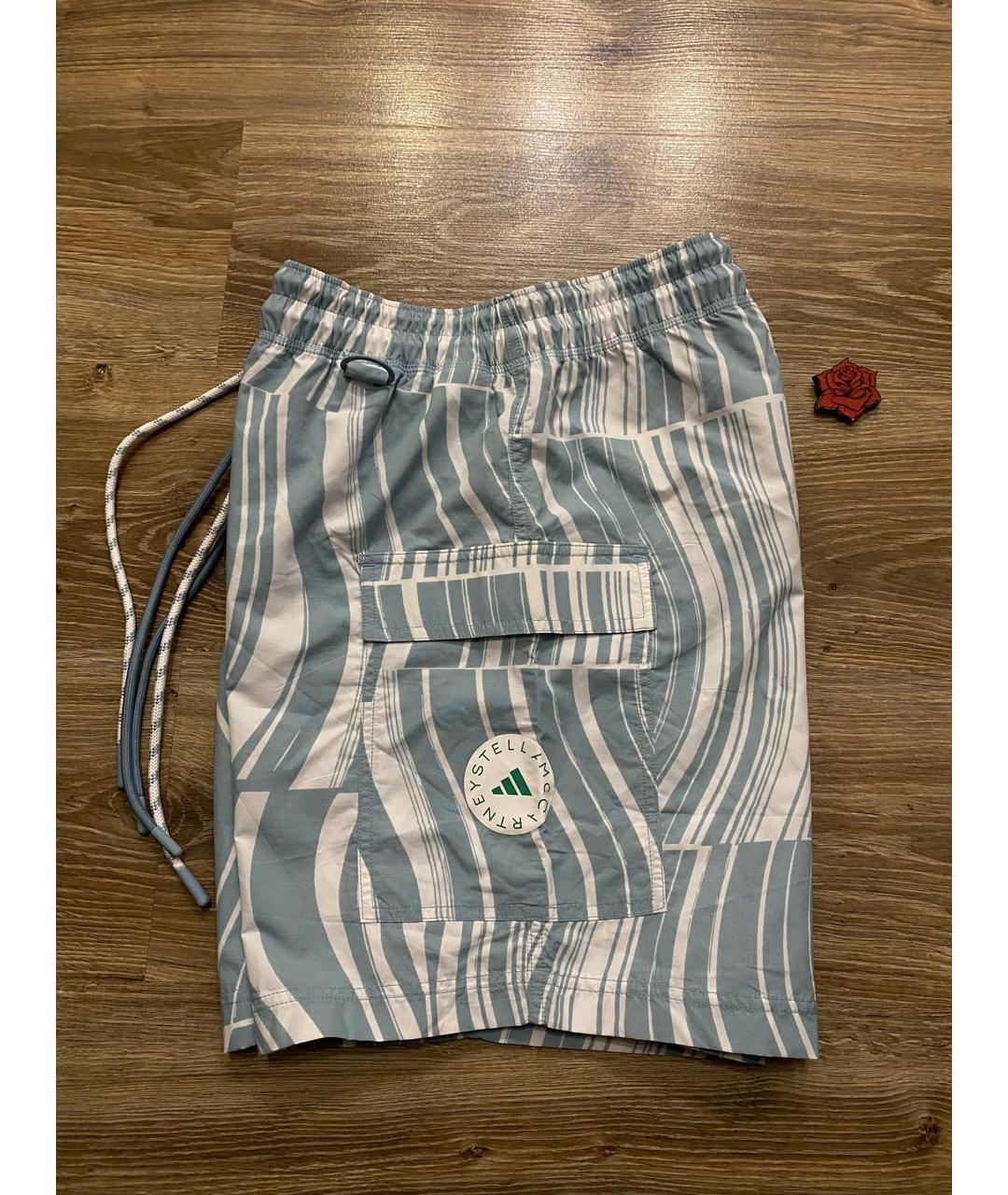 ADIDAS BY STELLA MCCARTNEY Голубые хлопковые шорты, фото 5