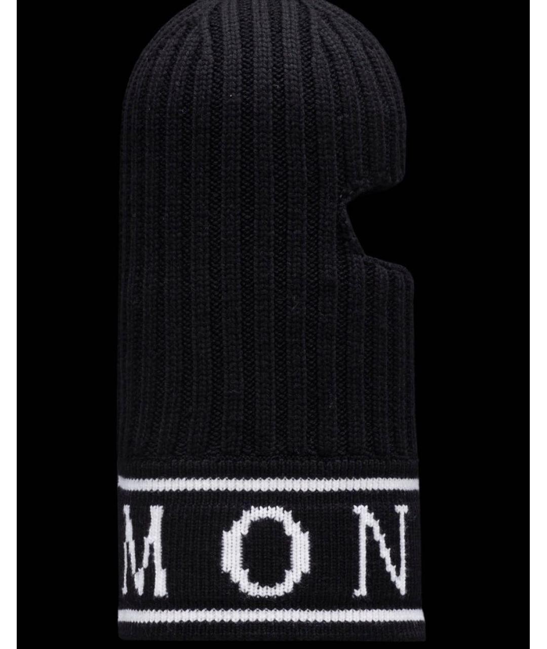 MONCLER Черный шерстяной капюшон, фото 3