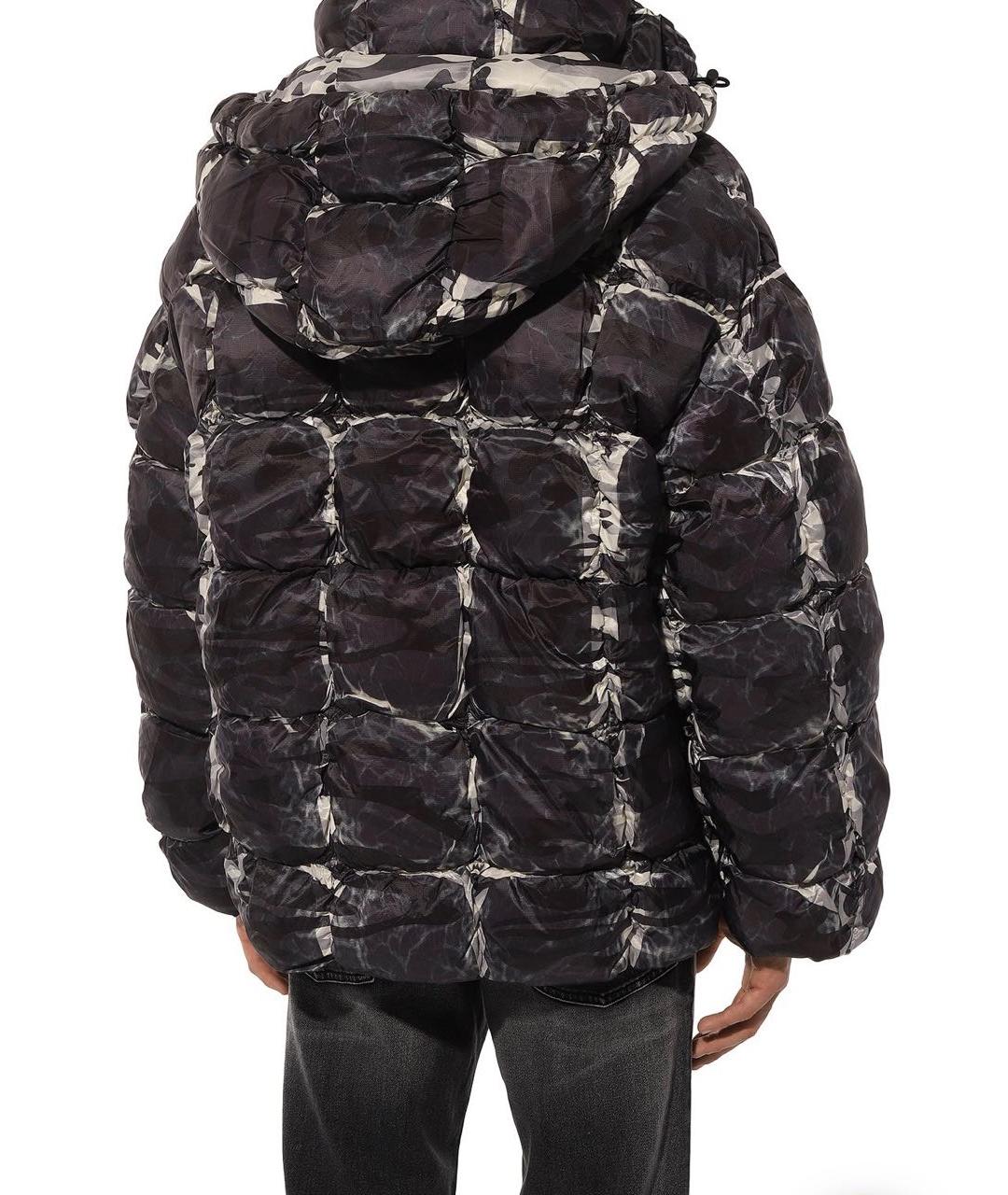 DIESEL Коричневый полиэстеровый пуховик, фото 3