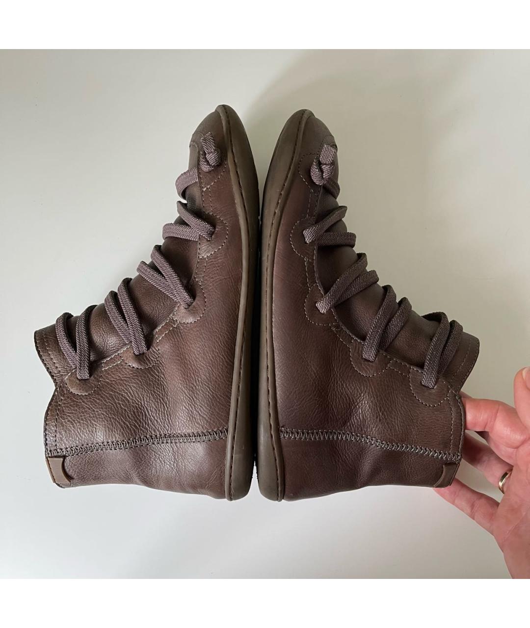Camper Коричневые кожаные ботинки, фото 8
