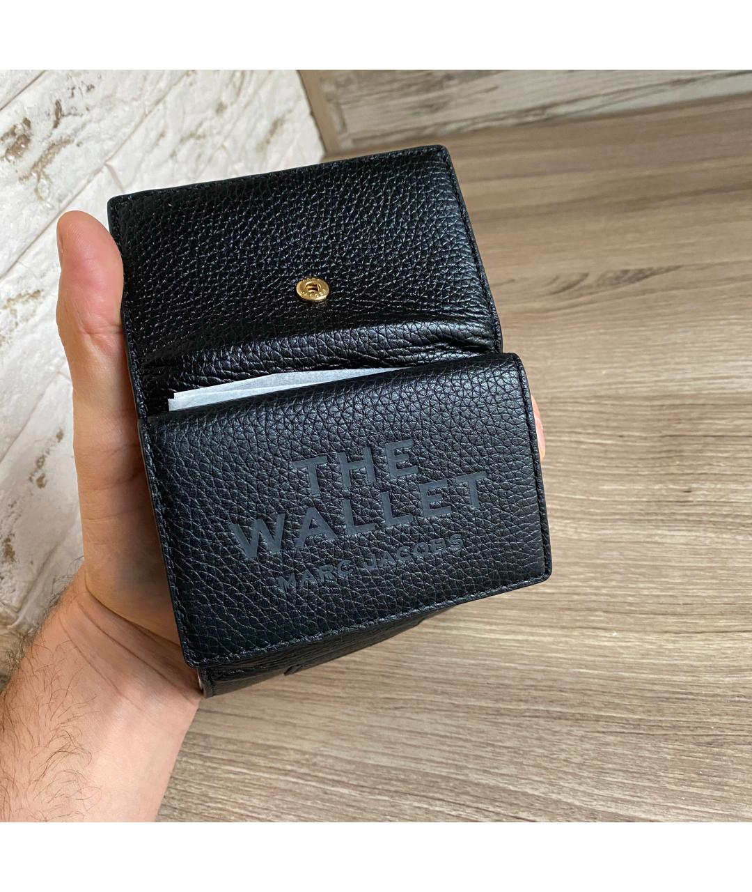 MARC JACOBS Черный кожаный кошелек, фото 5