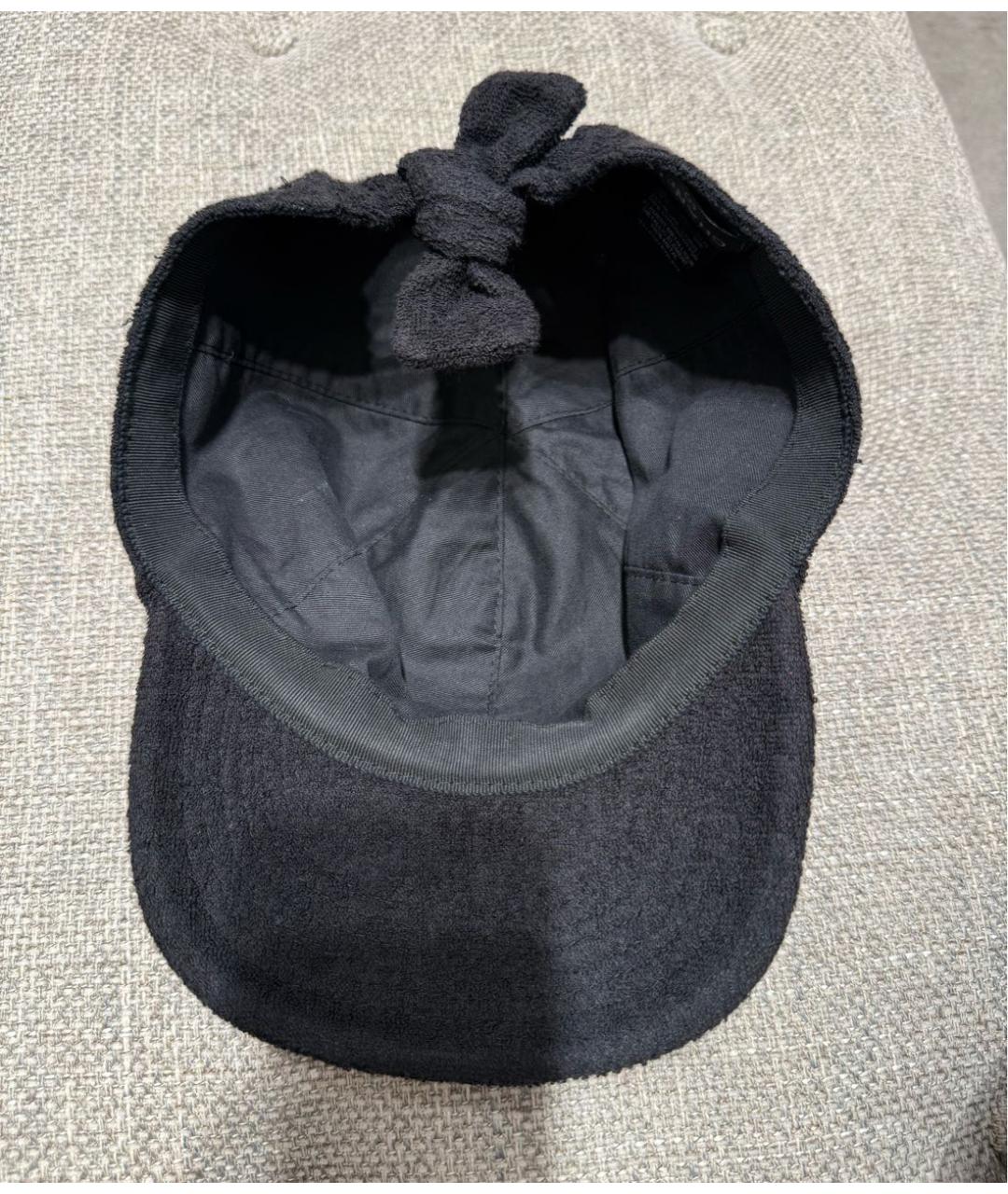 CHANEL Черная хлопковая кепка, фото 7