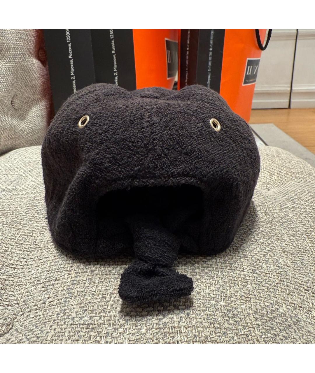 CHANEL Черная хлопковая кепка, фото 4