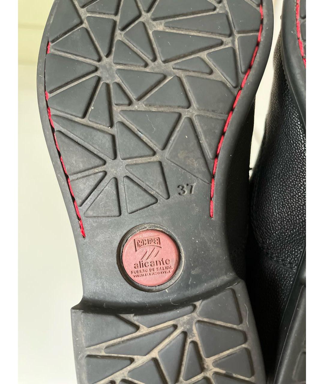 Camper Черные кожаные брогги и оксфорды, фото 8