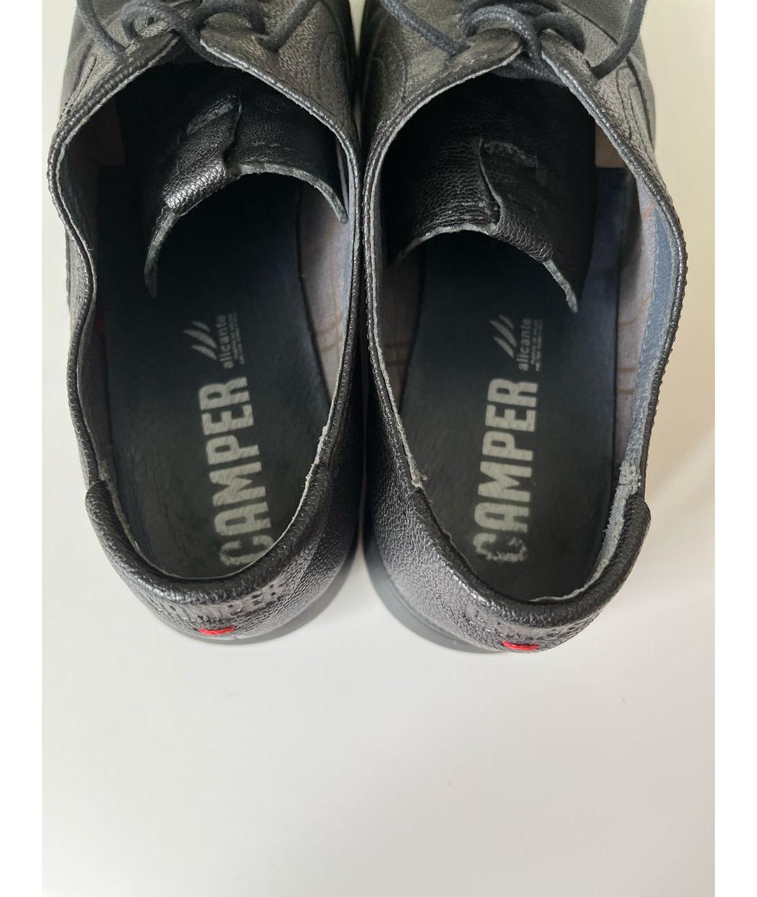 Camper Черные кожаные брогги и оксфорды, фото 7