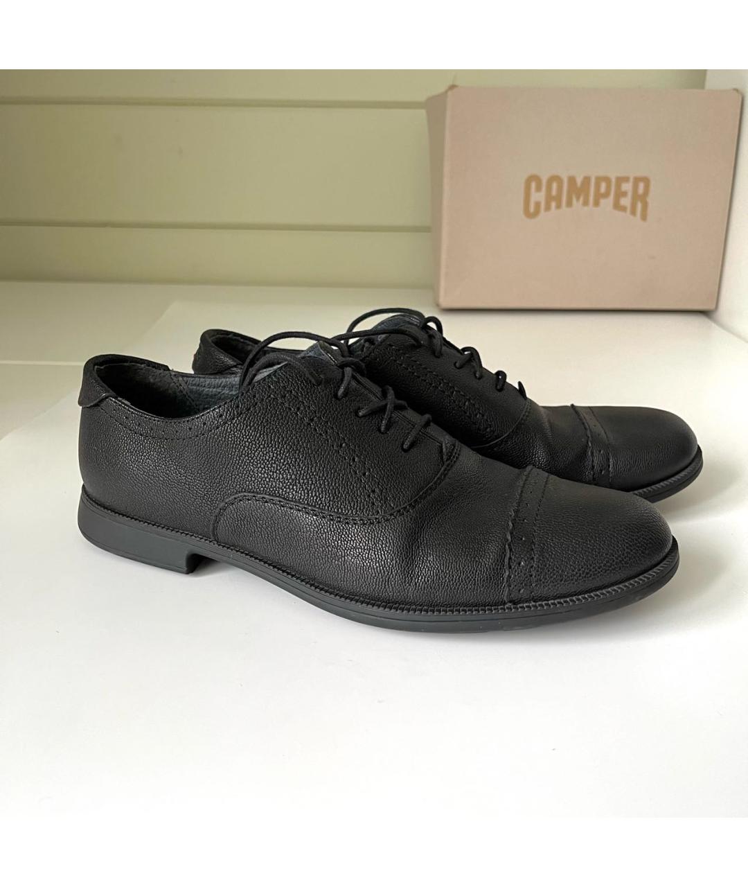 Camper Черные кожаные брогги и оксфорды, фото 9