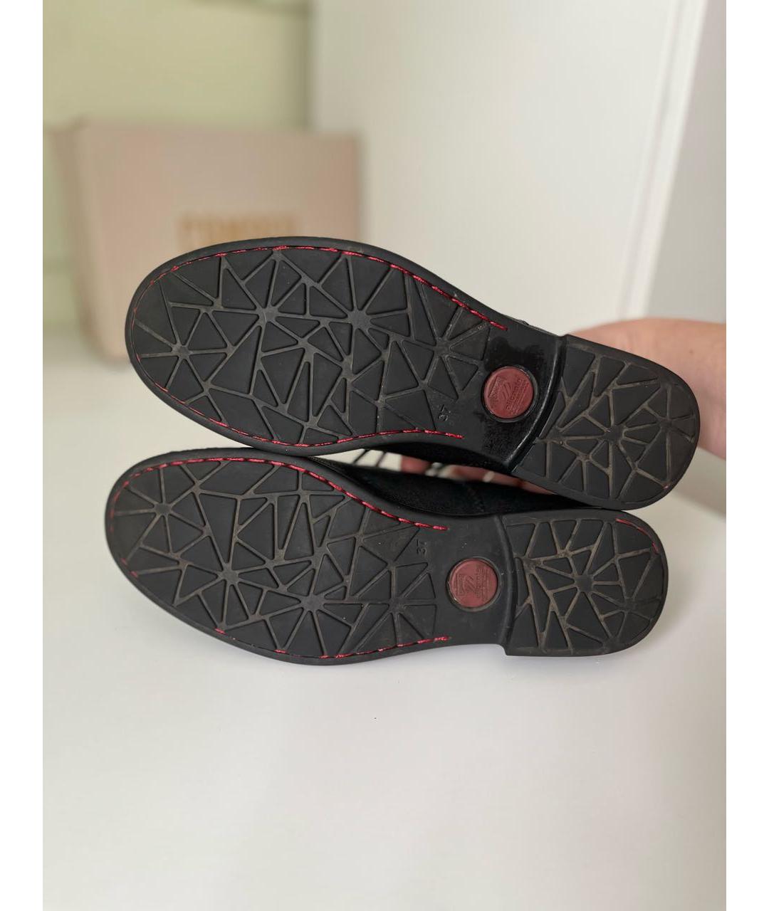 Camper Черные кожаные брогги и оксфорды, фото 5