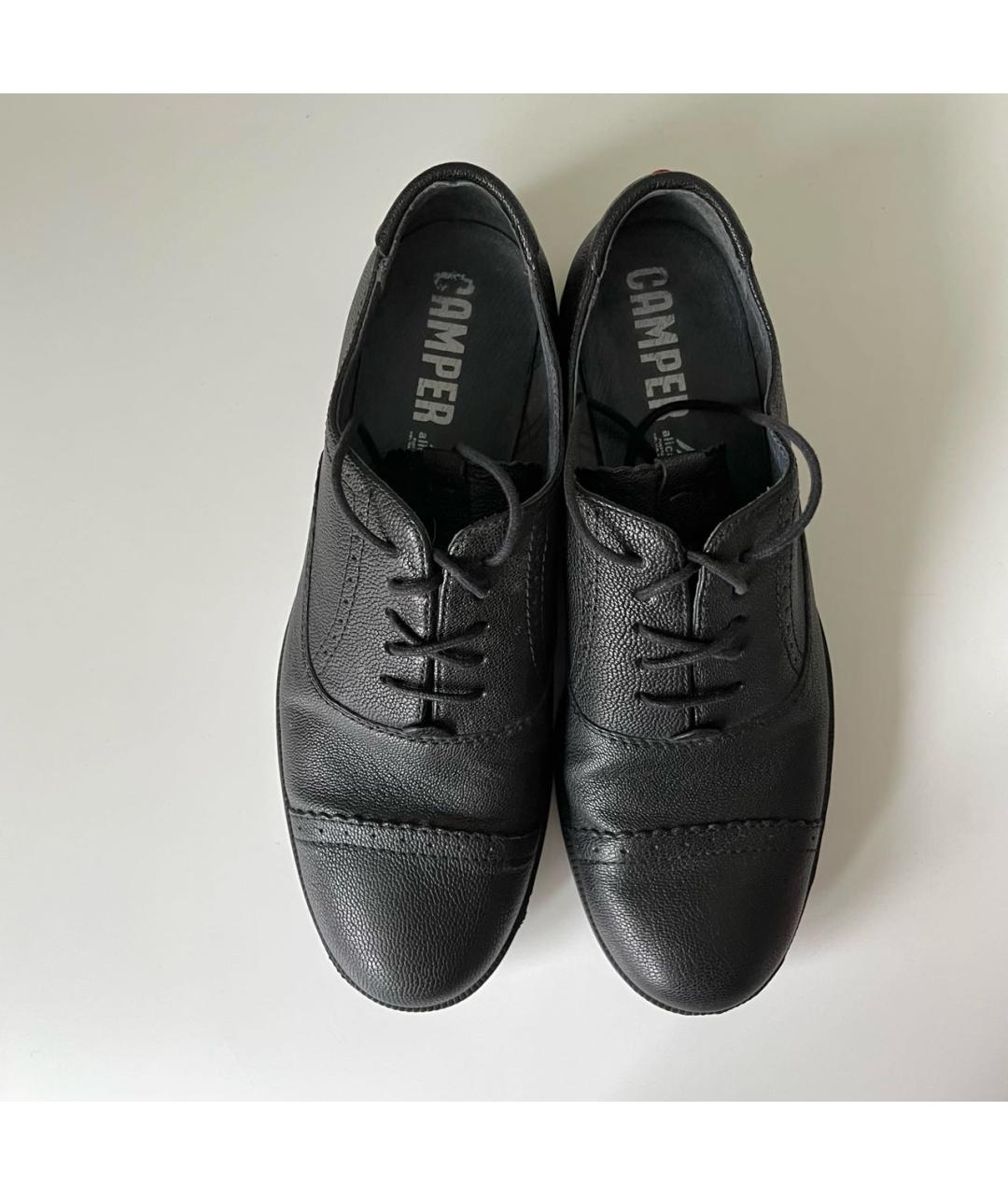 Camper Черные кожаные брогги и оксфорды, фото 3