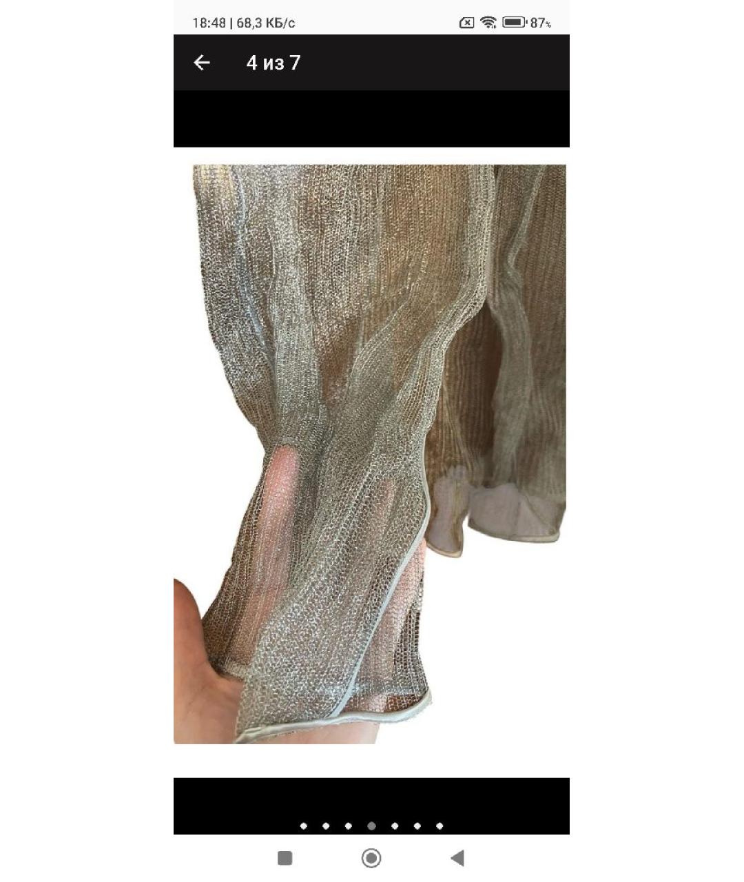 PRADA Серая шерстяная юбка миди, фото 5