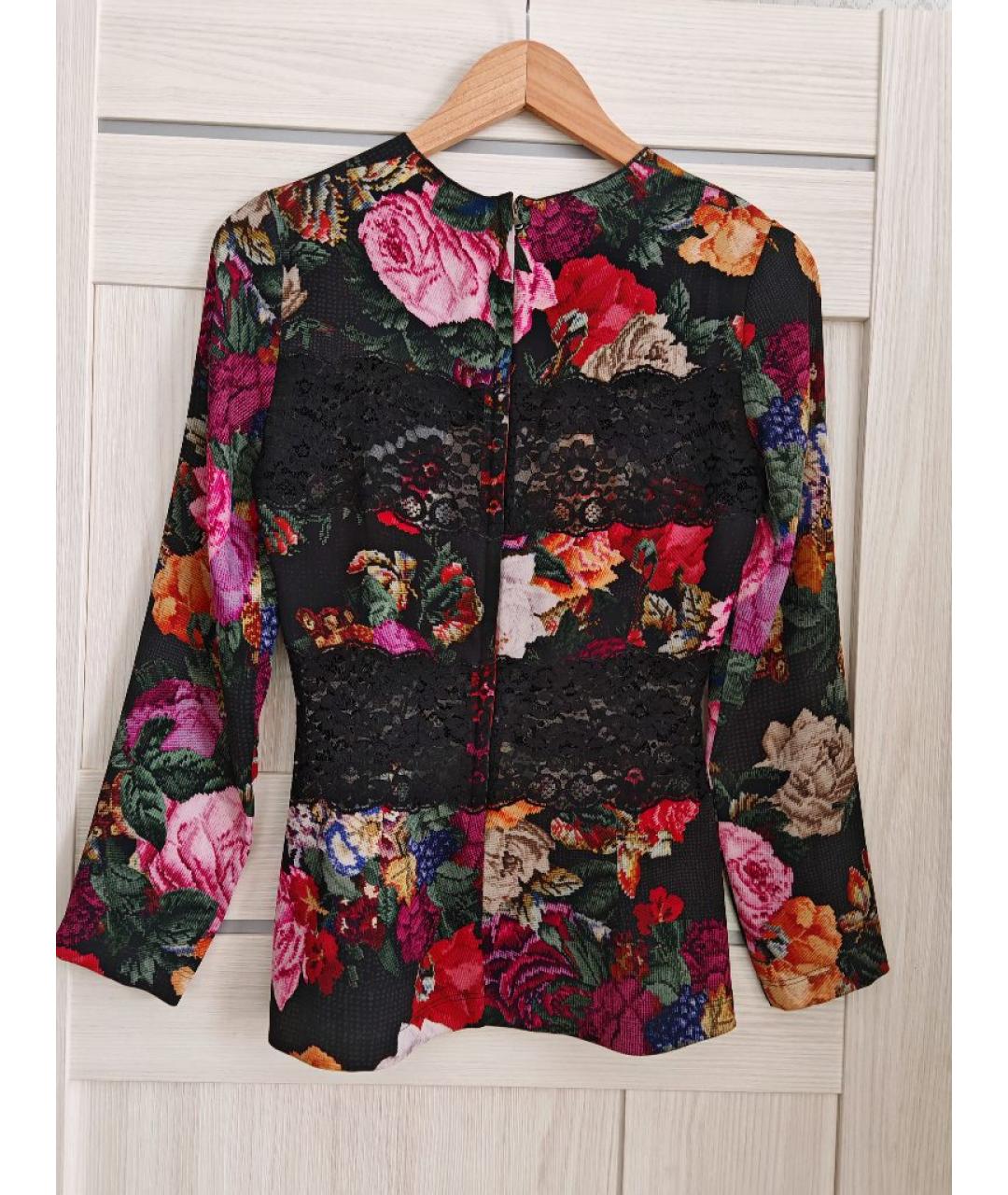 DOLCE&GABBANA Мульти шелковая блузы, фото 2