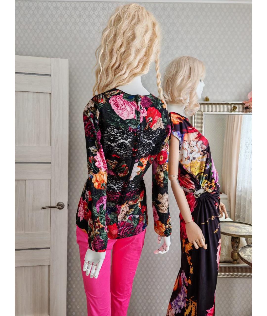 DOLCE&GABBANA Мульти шелковая блузы, фото 7