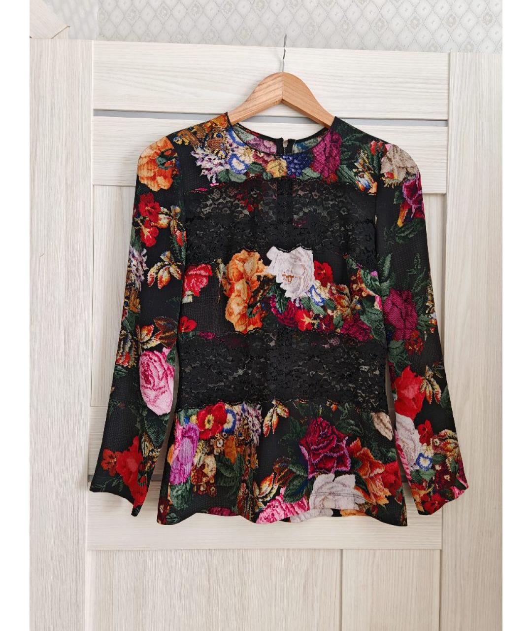 DOLCE&GABBANA Мульти шелковая блузы, фото 9