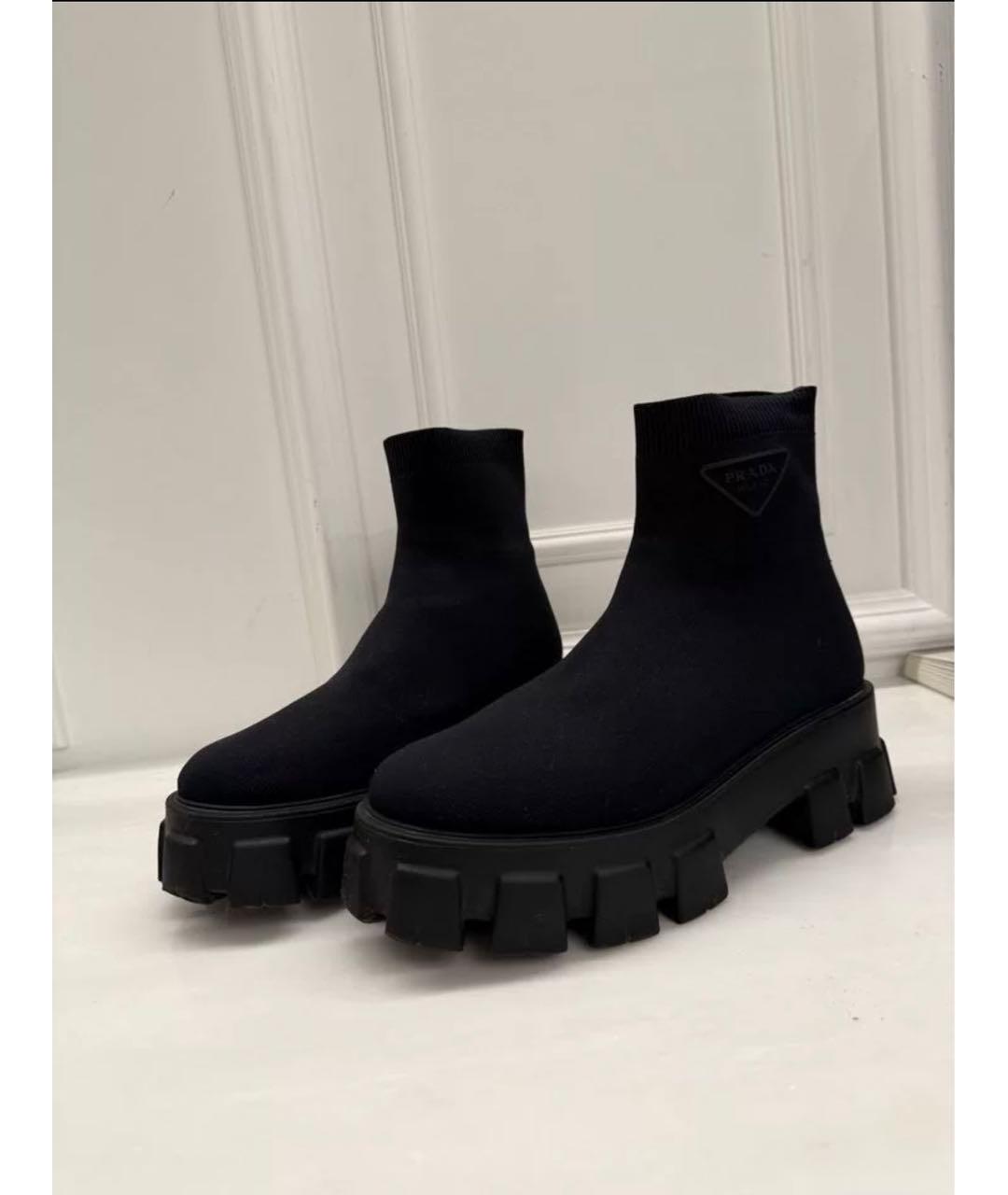 PRADA Черные ботинки, фото 2