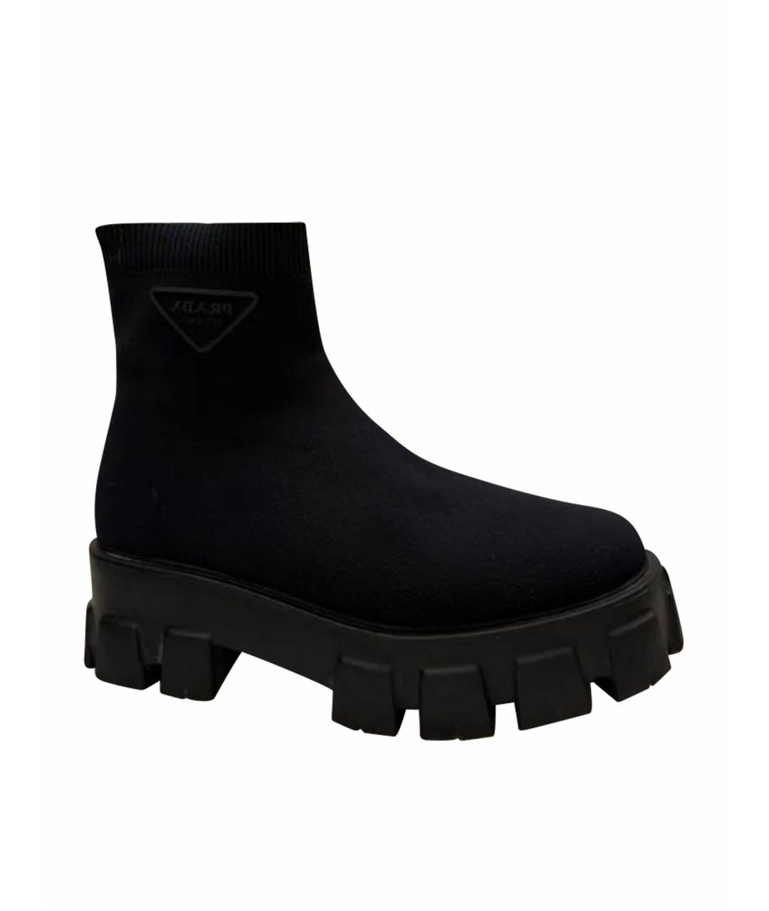 PRADA Черные ботинки, фото 1