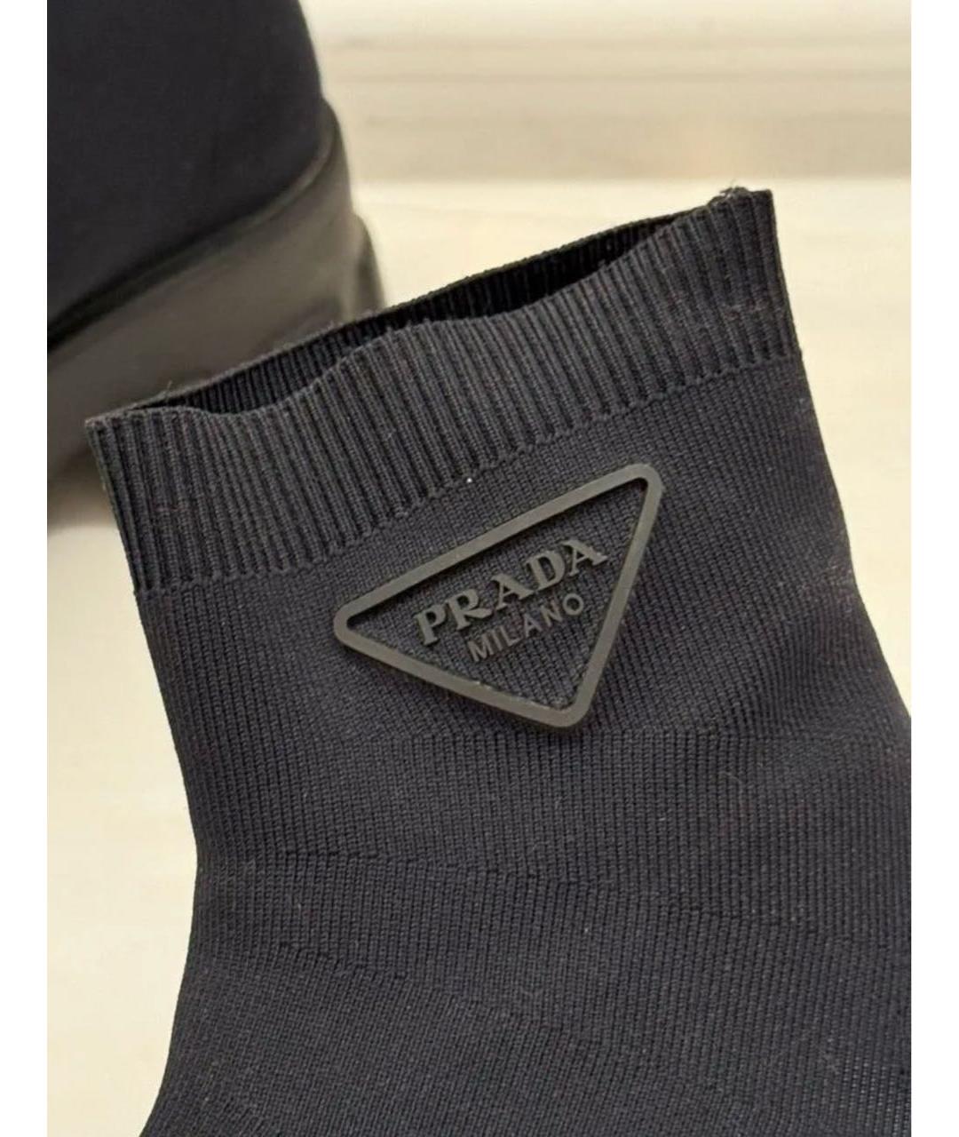 PRADA Черные ботинки, фото 4