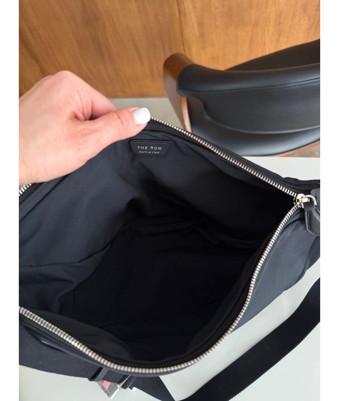 THE ROW Черная тканевая сумка через плечо, фото 5