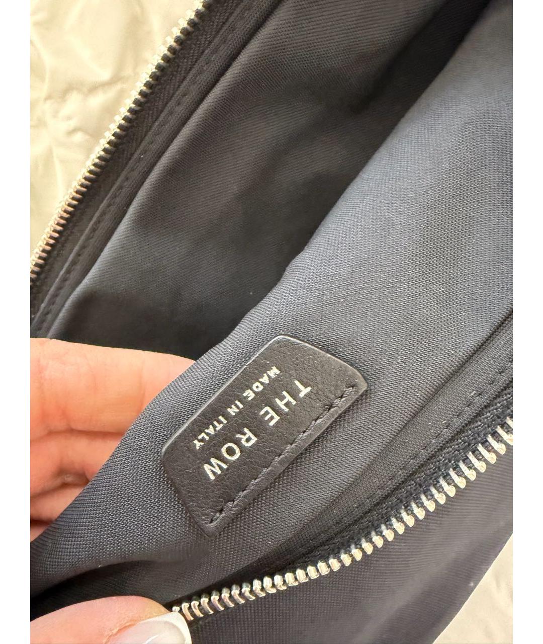 THE ROW Черная тканевая сумка через плечо, фото 5