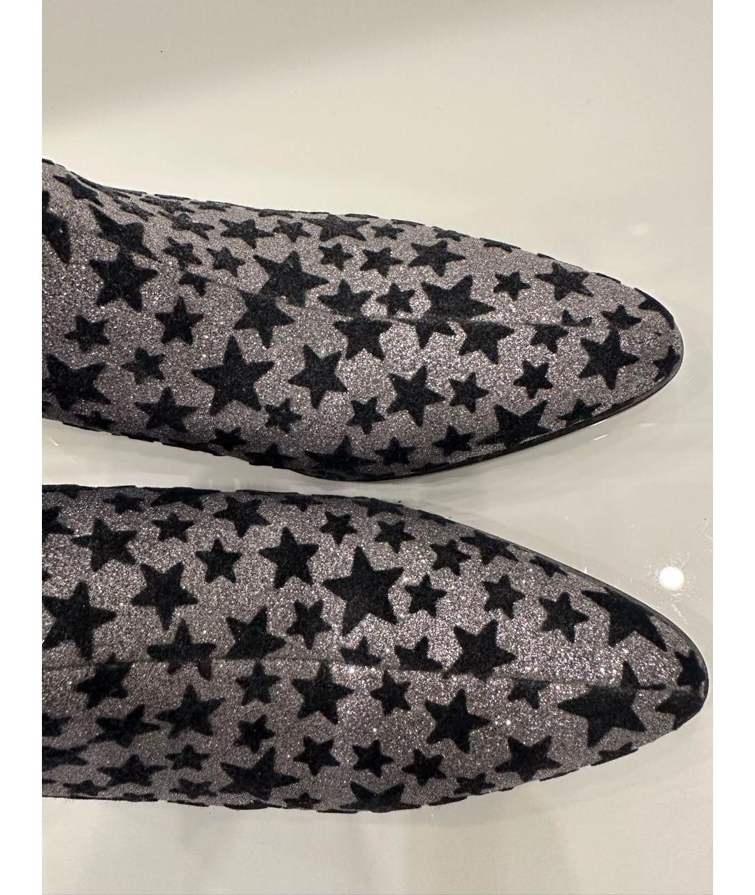 SAINT LAURENT Серебряные ботильоны, фото 2