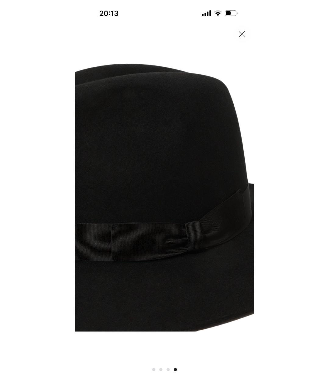 DOLCE&GABBANA Черная шерстяная шляпа, фото 3