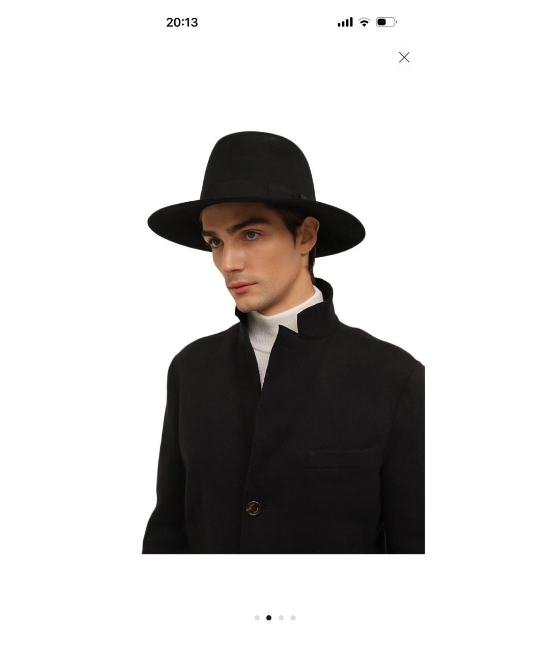 DOLCE&GABBANA Черная шерстяная шляпа, фото 2