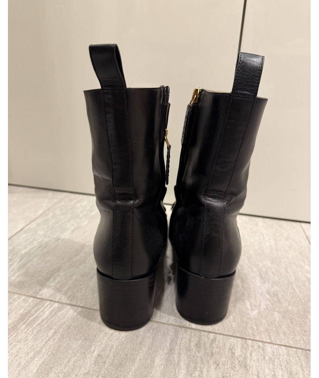 GUCCI Черные кожаные ботильоны, фото 4