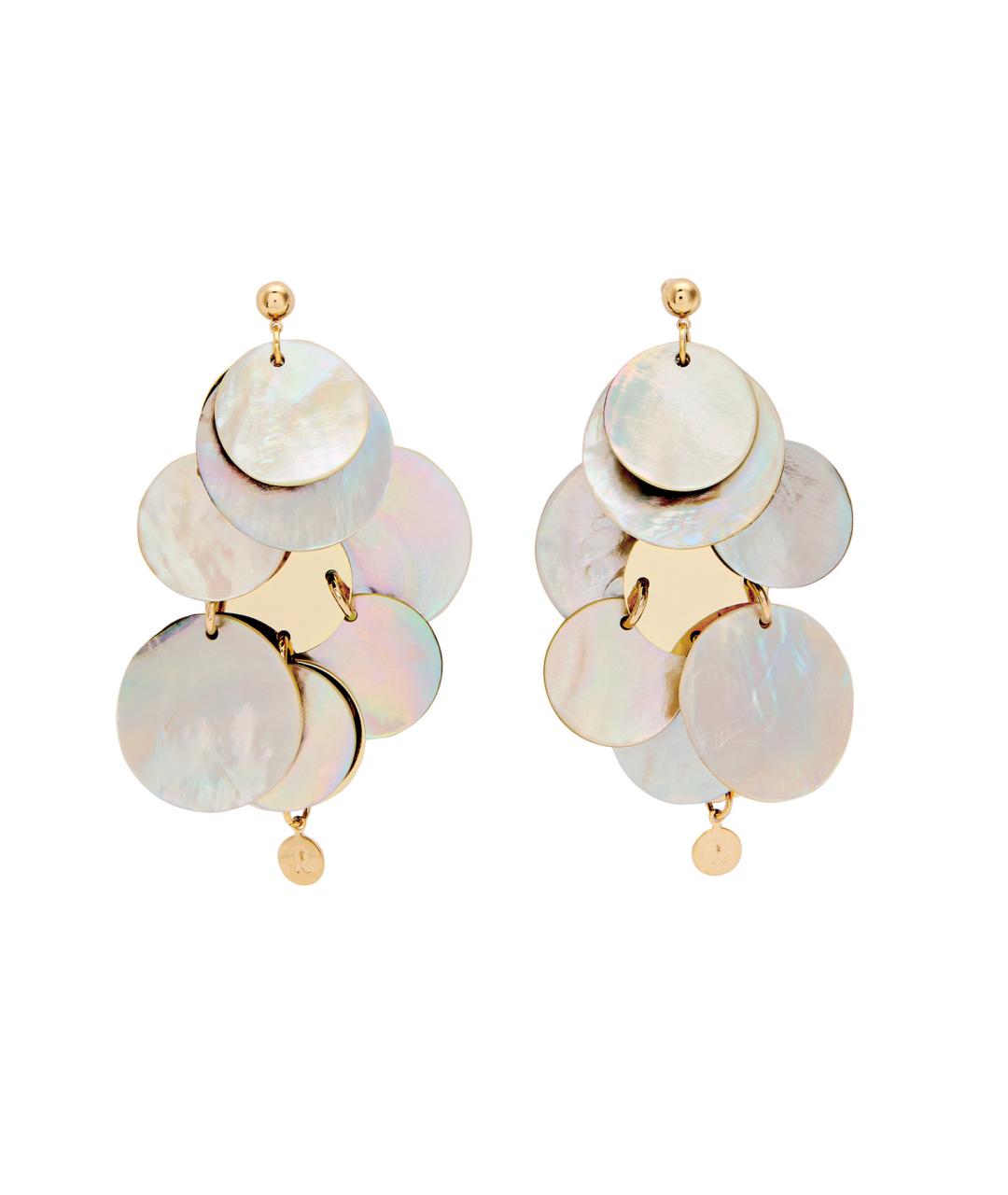 PACO RABANNE Золотые металлические серьги, фото 4