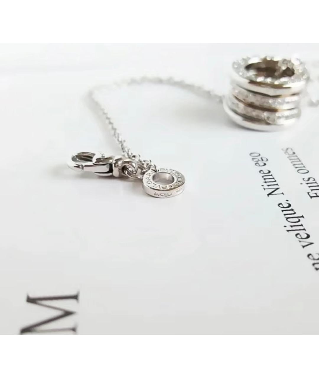 BVLGARI Серебряная подвеска из белого золота, фото 4