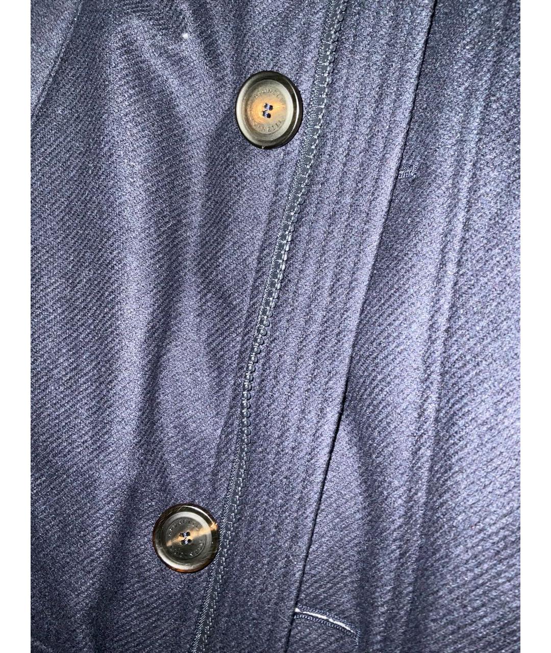 BRUNELLO CUCINELLI Синий шерстяной пуховик, фото 3