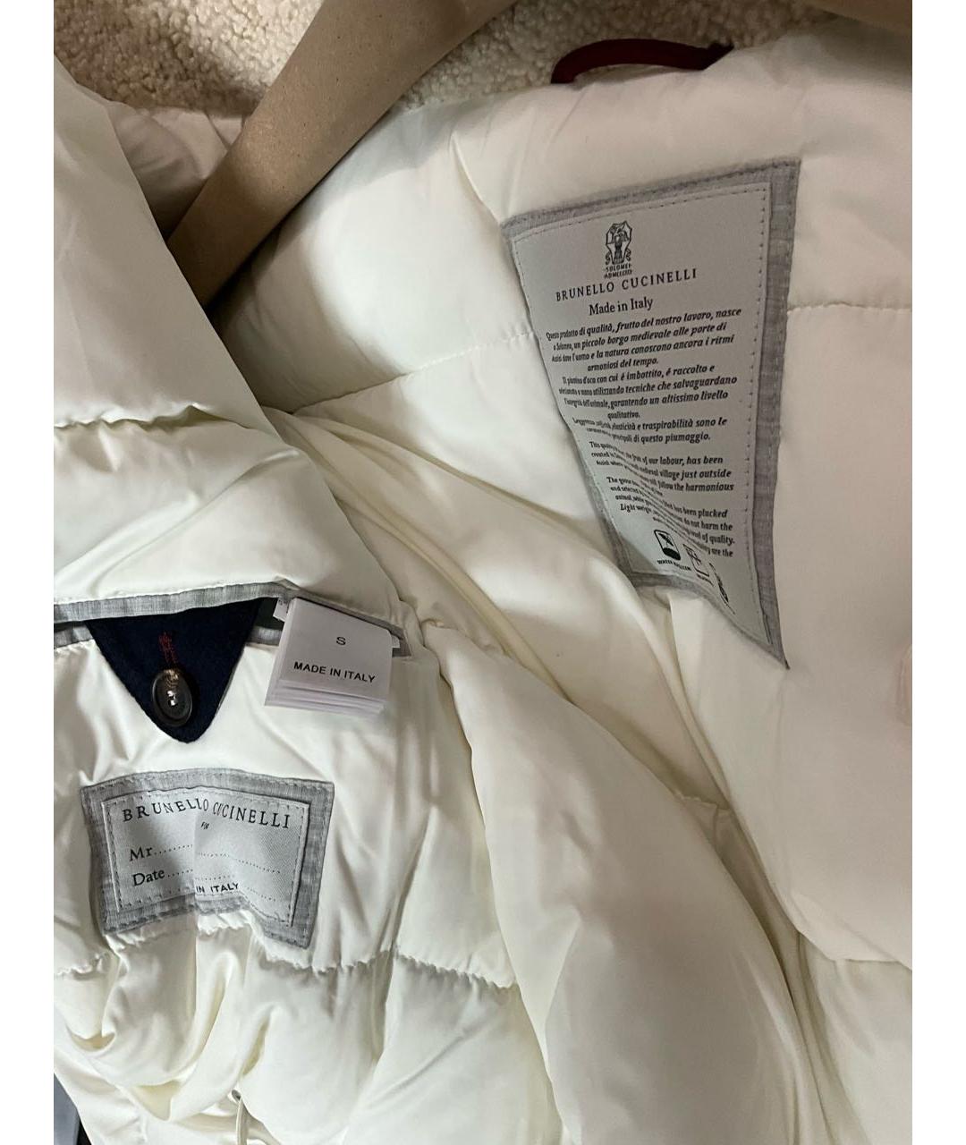 BRUNELLO CUCINELLI Синий шерстяной пуховик, фото 5