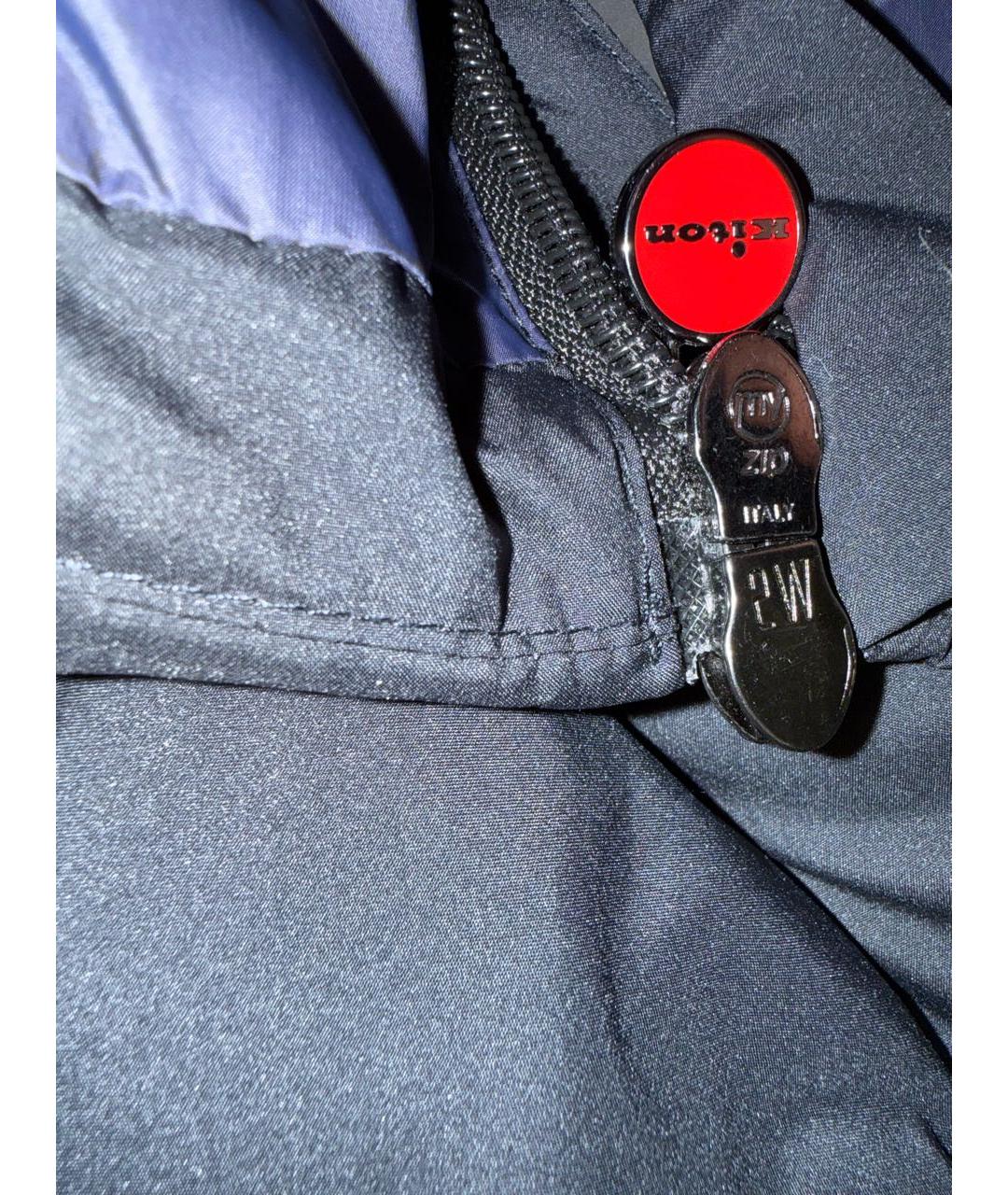 KITON Синий полиамидовый пуховик, фото 3