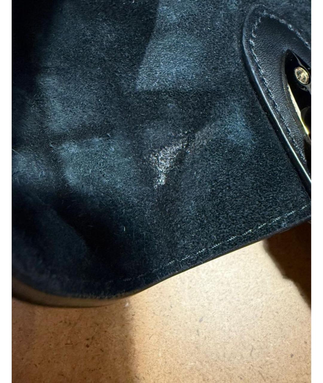 CHRISTIAN DIOR Черная кожаная сумка с короткими ручками, фото 7