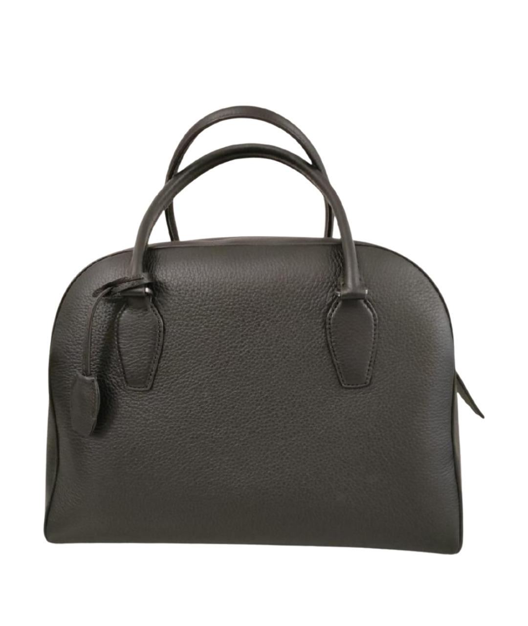 THE ROW Коричневая кожаная сумка с короткими ручками, фото 1