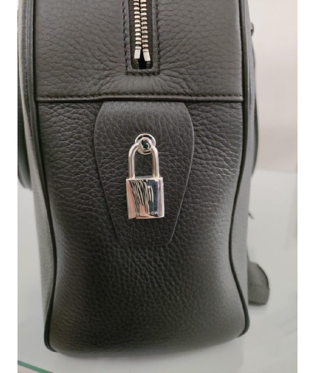 THE ROW Коричневая кожаная сумка с короткими ручками, фото 5